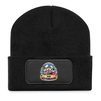 Team Party Ski Holiday Ski & Snowboarder Après Ski - Recycled Patch Beanie - black - Front