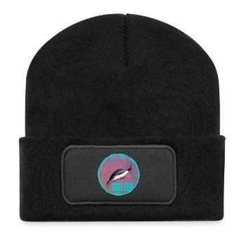 Dolphin Shelter Circle - Recycled Patch Beanie - black - Front