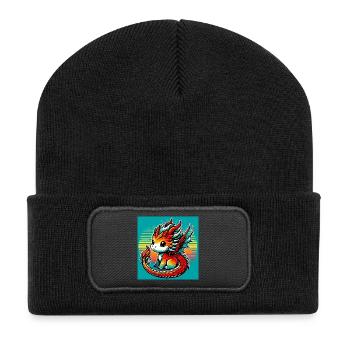 dragon - Recycled Patch Beanie - black - Front