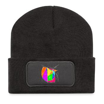 Colored Chaos Sign Art - Recycled Patch Beanie - dark grey - Front