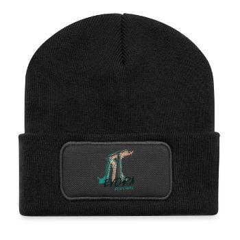 Illustration of the Roman Temple of Évora - Recycled Patch Beanie - black - Front