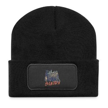 Palais de Regaleira Sintra lieu magique, Portugal - Beanie recyclé à patch - noir - Devant
