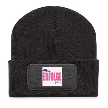 CÉLÉBREZ LES PETITS SUCCÈS - Beanie recyclé à patch - charbon - Devant