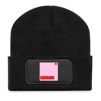 MAÎTRE D’OUVRAGE BAUDAME HAUSBAU HERZ - Beanie recyclé à patch - noir - Devant