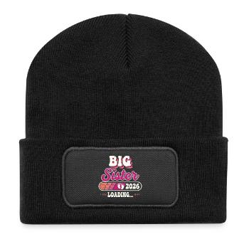 Big Sister Loading 2026, promu au rang de Big Sister - Beanie recyclé à patch - noir - Devant