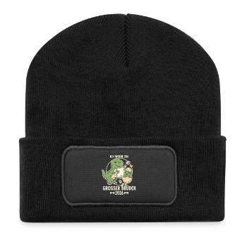 Big Brother 2026 Egg Baby Dino Dinosaur - Recycled Patch Beanie - black - Front