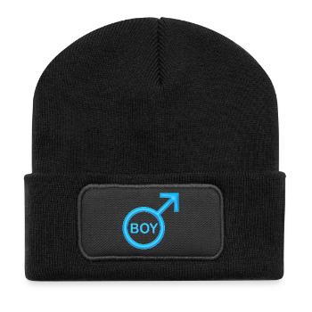 Boy - Recycled Patch Beanie - black - Front