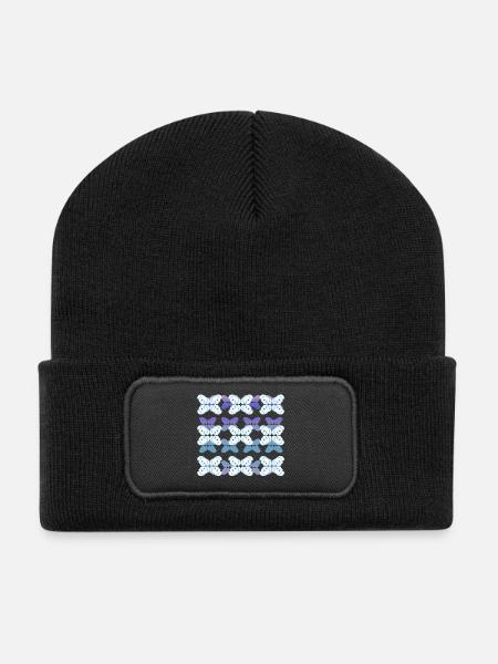 Koala des neiges - Beanie recyclé à patch - noir