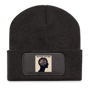 Silent Night, Hectic Spirit - Recycled Patch Beanie - dark grey - Front