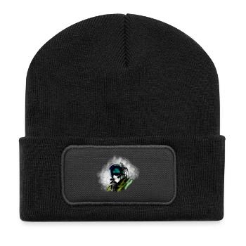 Jet Pilot - Recycelte Patch Beanie - Schwarz - Vorne