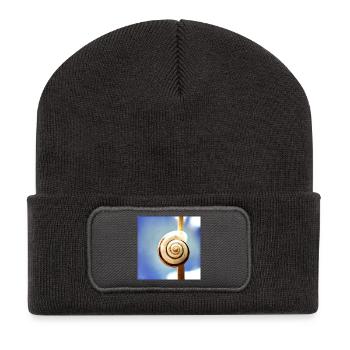 Snail-shell - Recycled Patch Beanie - dark grey - Front