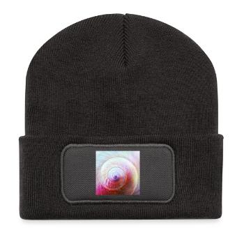 Spiralenschale - Recycelte Patch Beanie - Dunkelgrau - Vorne