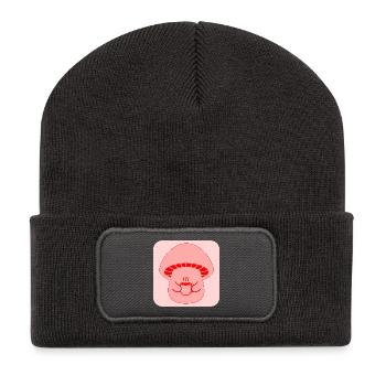COFFEE MUG MUSHROOMS - Recycled Patch Beanie - dark grey - Front