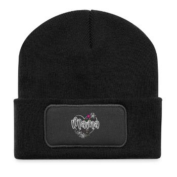 Mom - Recycled Patch Beanie - black - Front