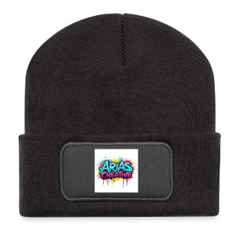 Aris Creative Graffiti Logo - Beanie recyclé à patch - charbon - Devant