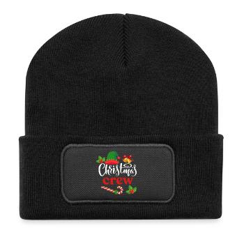 Équipage de Noël - Beanie recyclé à patch - noir - Devant