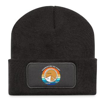 Grandpa Grandpa Thanksgiving Dad Father - Recycled Patch Beanie - dark grey - Front