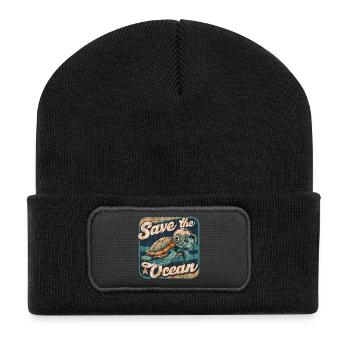 Save the Ocean Protection Environment Surfers - Recycled Patch Beanie - black - Front