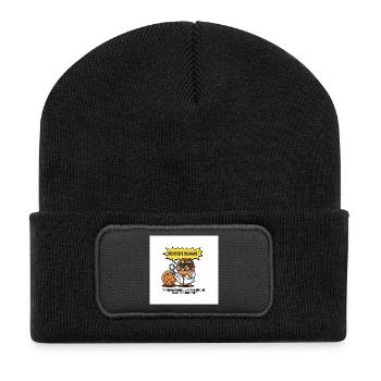 Kulinarische Gourmet-Forschung - Recycelte Patch Beanie - Schwarz - Vorne