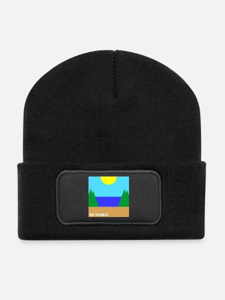 Summer - Recycled Patch Beanie - black