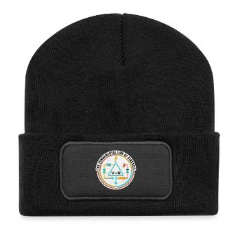 Cadeau pour ingénieur électricien, chemise Funny Circuits - Beanie recyclé à patch - noir - Devant