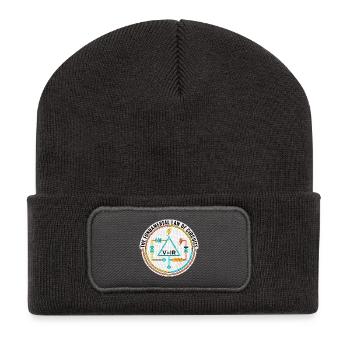 Cadeau pour ingénieur électricien, chemise Funny Circuits - Beanie recyclé à patch - charbon - Devant