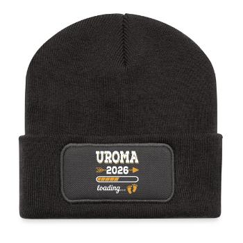 Arrière-grand-mère 2026 Chargement Futur cadeau de l’arrière-grand-mère - Beanie recyclé à patch - charbon - Devant