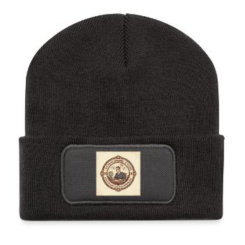 Vintage Office Sarcasm - Recycled Patch Beanie - dark grey - Front