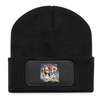 Masque Forêt des Rêves Fleuris - Beanie recyclé à patch - noir - Devant