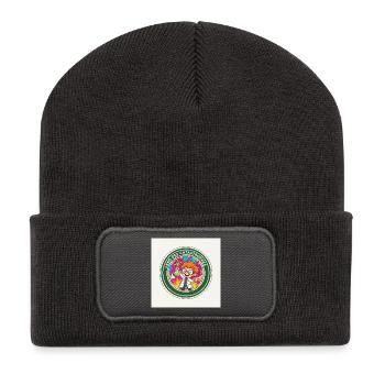 Bunte Katastrophe Labor Wissenschaftlich - Recycelte Patch Beanie - Dunkelgrau - Vorne