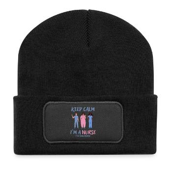 Stay calm I'm a nurse - Recycled Patch Beanie - black - Front