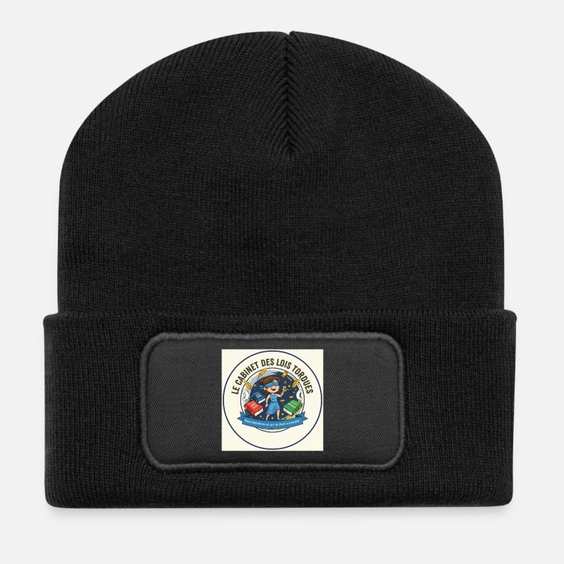 Das Kabinett der Torbude-Gesetze - Recycelte Patch Beanie - Schwarz
