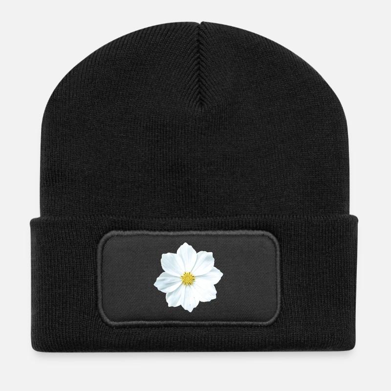 flower - Recycled Patch Beanie - black
