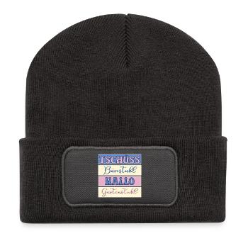 AU REVOIR, BONJOUR JARDIN DE BUREAU - Beanie recyclé à patch - charbon - Devant