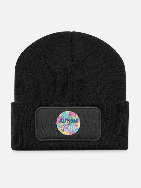 I Have Autism And ADHD - Recycled Patch Beanie - black