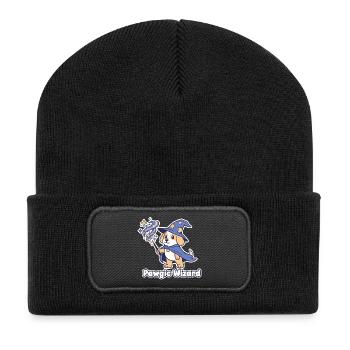 Pawagic Wizard Magic Dog - Recycled Patch Beanie - black - Front