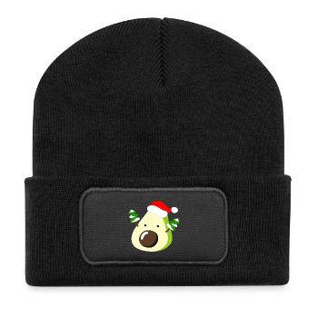 Avocado – Christmas - Recycled Patch Beanie - black - Front