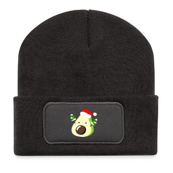 Avocado – Christmas - Recycled Patch Beanie - dark grey - Front