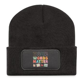 Pédagogue en éducation spécialisée - Beanie recyclé à patch - charbon - Devant