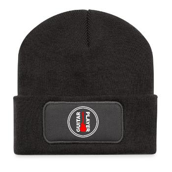 Guitariste - Beanie recyclé à patch - charbon - Devant