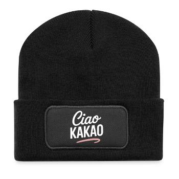 Ciao Cocoa Hot Chocolate Hot Chocolate Goodbye - Recycled Patch Beanie - black - Front