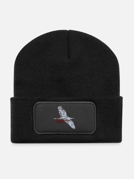 J’ADORE PARTIR - Beanie recyclé à patch - noir