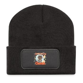 Chat chanteur Jpeux pas jai Chorale - Beanie recyclé à patch - charbon - Devant