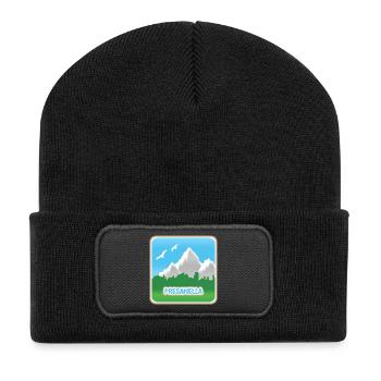 Presanella - Recycelte Patch Beanie - Schwarz - Vorne
