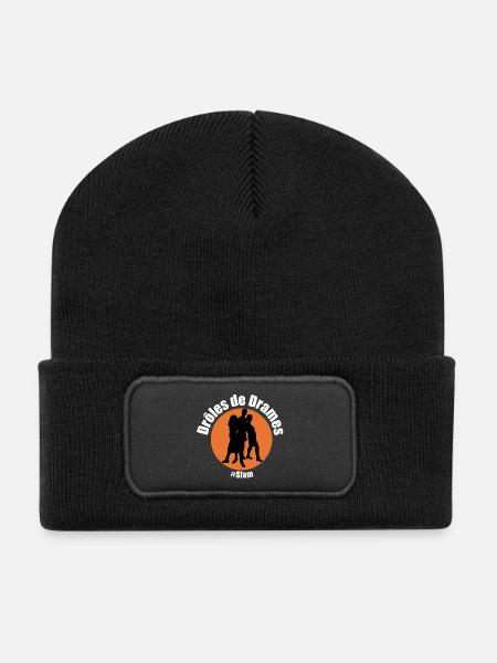 Drôle de Drames Slam - Beanie recyclé à patch - noir