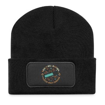 Équipe de chargement adulte - Beanie recyclé à patch - noir - Devant