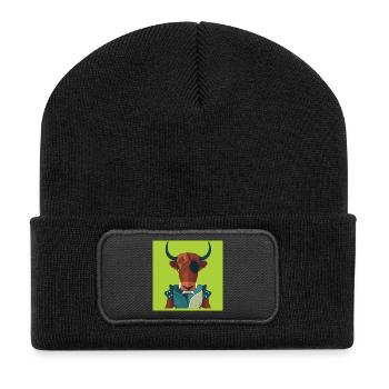 HUMAN BULL - baby & kids - Beanie recyclé à patch - noir - Devant