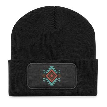 Désert du Sud-Ouest - Beanie recyclé à patch - noir - Devant