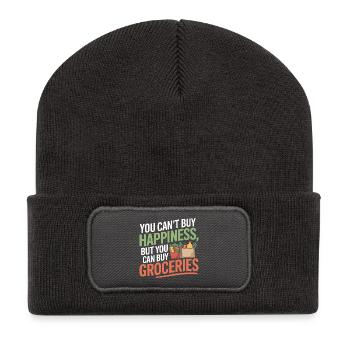 Diététicien-Universitaire en sciences agréé - Beanie recyclé à patch - charbon - Devant