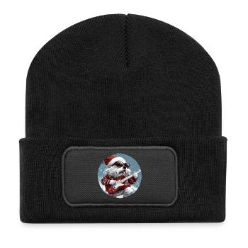 Guitare de Noël Kangal Dog - Beanie recyclé à patch - noir - Devant